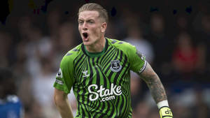 Jordan Pickford Yelling Angrily Wallpaper