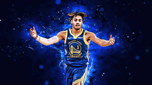 Jordan Poole Blue Aura Wallpaper