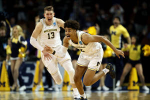 Jordan Poole Michigan White Wallpaper