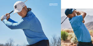 Jordan Spieth Blue Collage Wallpaper
