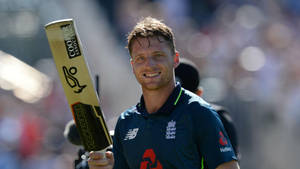 Jos Buttler Cricket Bat Wallpaper