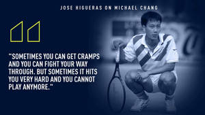 Jose Higueras On Michael Chang Wallpaper