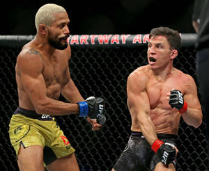 Joseph Benavidez Punching Deiveson Figueiredo Wallpaper