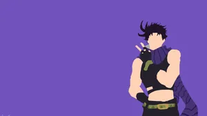 Joseph Joestar In Action During A Thrilling Battle Scene Wallpaper