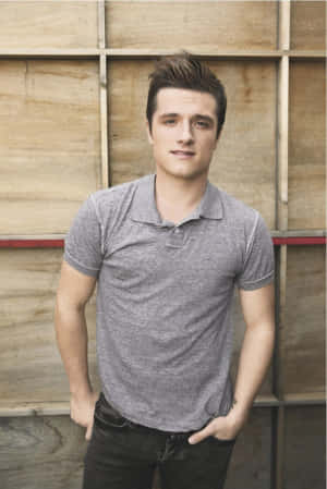 Josh Hutcherson Casual Pose Wallpaper