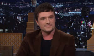 Josh Hutcherson Late Night Interview Wallpaper