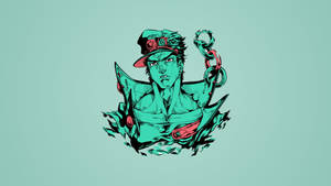 Jotaro Kujo From Jojo Bizarre Adventure Wallpaper