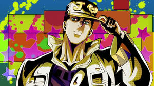 Jotaro Kujo Of Jojo's Bizarre Adventure Wallpaper