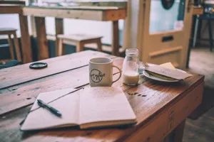 Journal And Coffee Wallpaper