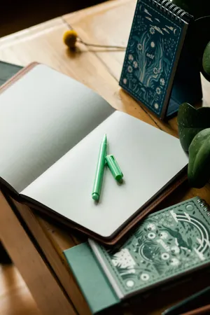 Journal With Blank Page Wallpaper