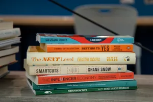 Journals And Stack Of Books Wallpaper