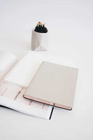 Journals In White Colors Wallpaper