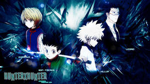 Journey Of Friendship: Gon, Killua, Leorio And Kurapika In Hunter X Hunter Wallpaper