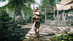 Journey Through The Breathtaking Skyrim Wallpaper