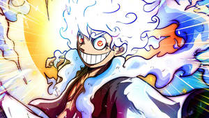 Joy Boy Luffy In White Hair Wallpaper