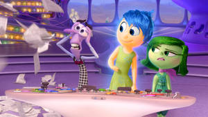 Joy Disgust Fear Inside Out Wallpaper