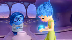 Joy Inside Out Blue Crystal Ball Wallpaper