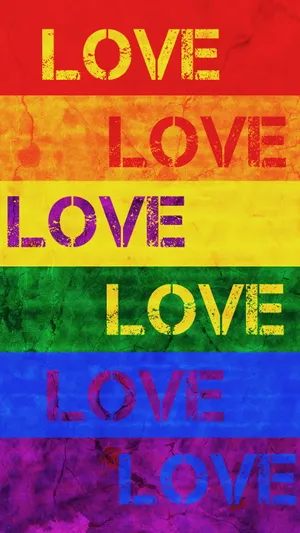 Joyous Expression Of Love And Equality - Pride Flag Wallpaper
