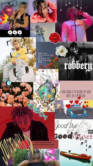 Juice Wrld Cool Collage Phone Wallpaper