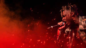 Juice Wrld Desktop Fire Wallpaper