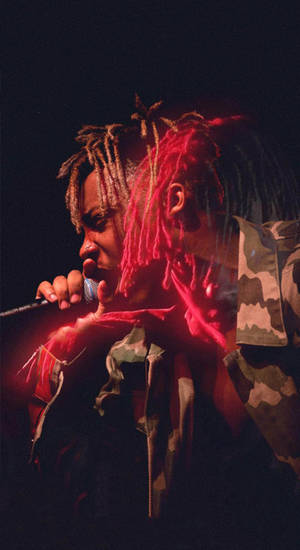 Juice Wrld Performing At A Concert Wallpaper