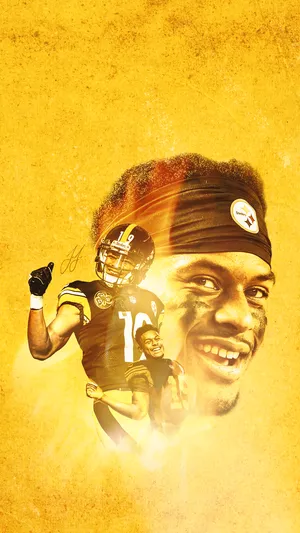 Juju Smith Schuster Of The Pittsburgh Steelers Ready For Another Game Wallpaper