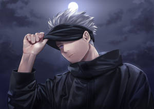 Jujutsu Kaisen 4k Satoru With Moonlight Wallpaper