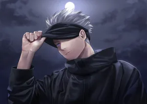 Jujutsu Kaisen 4k Satoru With Moonlight Wallpaper