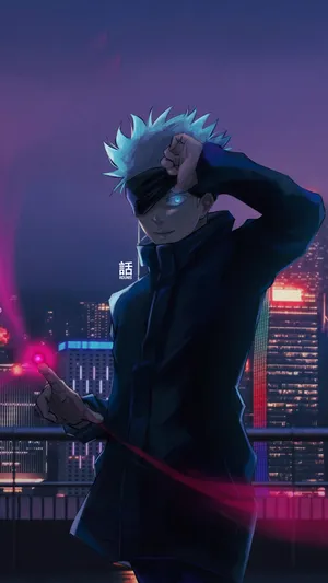 Jujutsu Kaisen Gojo Blue Eyes Wallpaper