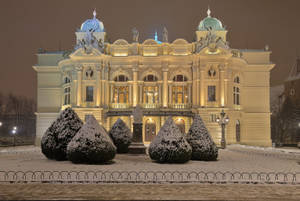 Juliusz Słowacki Theatre In Krakow, Poland Wallpaper