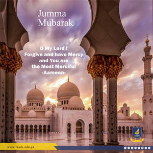 Jumma Mubarak Quote Mosque Wallpaper