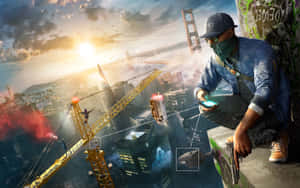 Jump Into The City Of Chicago With Watch Dogs Wallpaper