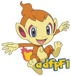 Jumping Chimchar Fire-type Pokemon Wallpaper
