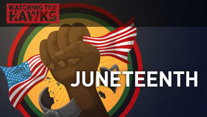 Juneteenth Closed Fist With Flag Wallpaper