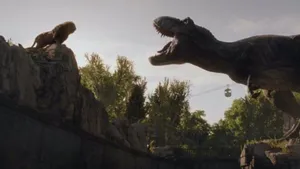 Jurassic World Dominion Dino Vs. Lion Wallpaper