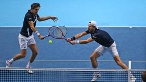 Jurgen Melzer Doubles With Édouard Roger-vasselin Wallpaper