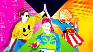 Just Dance 2015 Dancers High Five Wallpaper