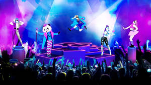 Just Dance 2018 Dancers On Platforms Wallpaper