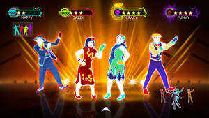 Just Dance Festive Dancers Wallpaper