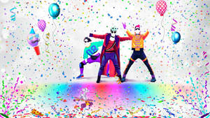 Just Dance Party Dancers Wallpaper