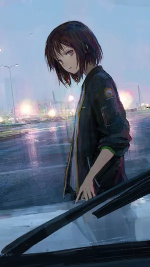K Anime Art Cute Girl Wallpaper