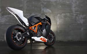 K T M Sport Motorcycle Profile Wallpaper