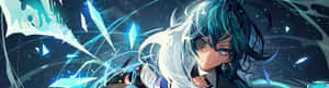 Kaeya, The Loveable Cheerful Character From The Popular Videogame Genshin Impact. Wallpaper