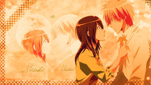 Kaichou Wa Maid Sama Monochrome Orange Wallpaper