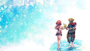 Kairi And Sora Reunited After Years Of Separation In Kingdom Hearts 3 Wallpaper