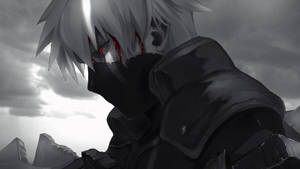 Kakashi 4k Side Profile Grayscale Wallpaper