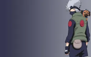 Kakashi Aesthetic Holding Dog Wallpaper
