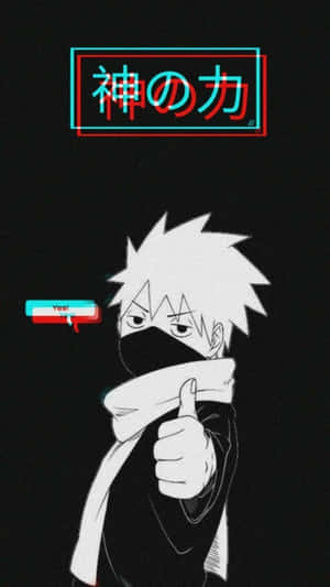 Kakashi Aesthetic On Black Wallpaper
