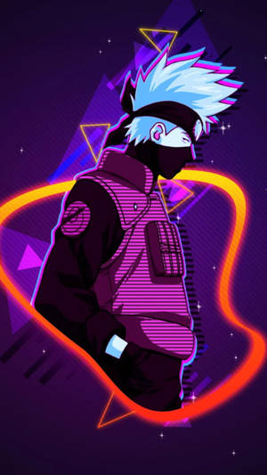 Kakashi Pfp Neon Art Wallpaper