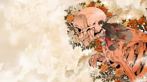 Kakashi Susanoo Unleashes Firey Fury Wallpaper